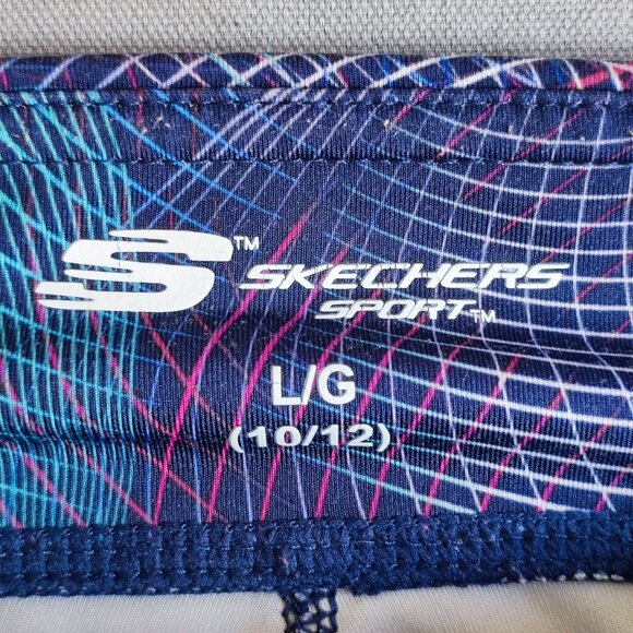 Skechers Sport leggings girls size L (10-12) purple with geometric pattern - Picture 5 of 12